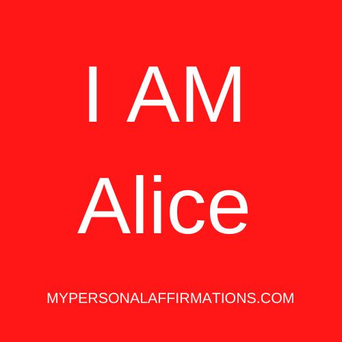 I AM Alice