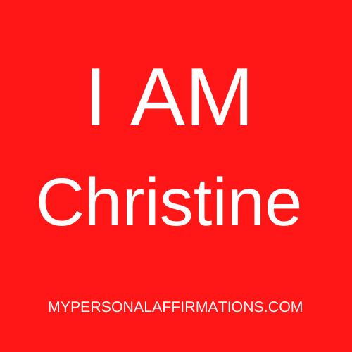 I AM Christine