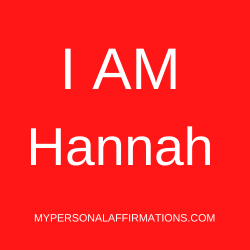 I AM Hannah