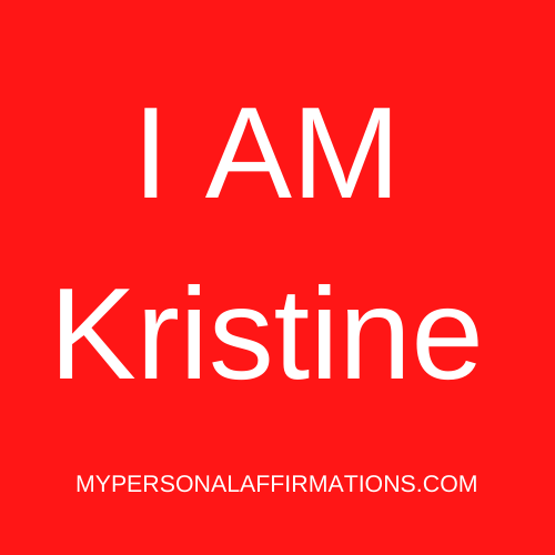 I AM Kristine