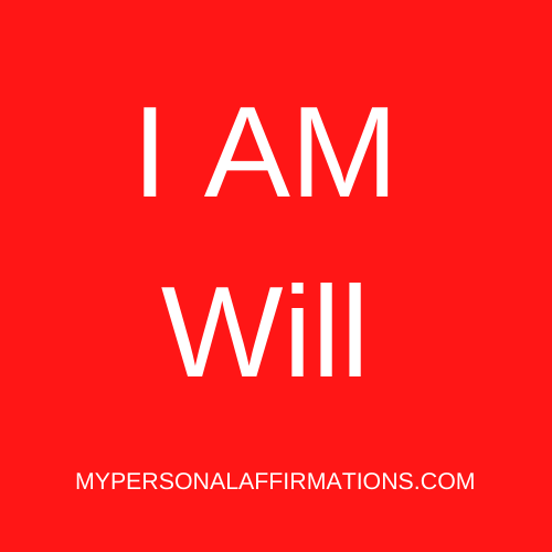 I AM Will