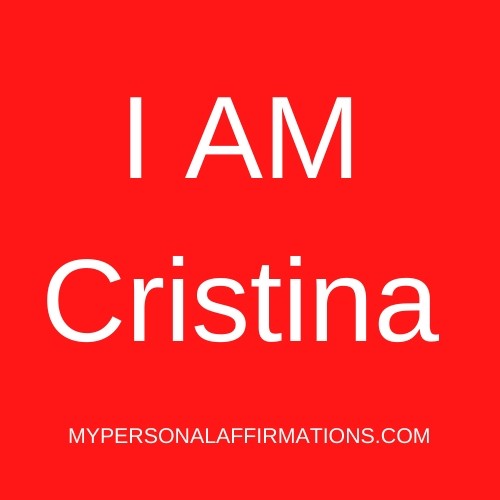 I AM Cristina